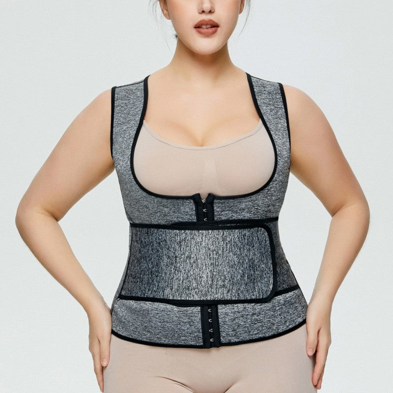 In Stock Ready To Ship Hook-eyes Hip-lifting Xxl-xxl-xxl Plus Size Body Shaper Zip Double Compression Waist Trainer Shaper