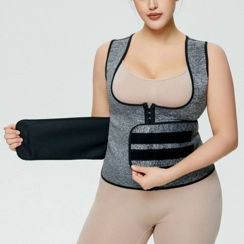 In Stock Ready To Ship Hook-eyes Hip-lifting Xxl-xxl-xxl Plus Size Body Shaper Zip Double Compression Waist Trainer Shaper