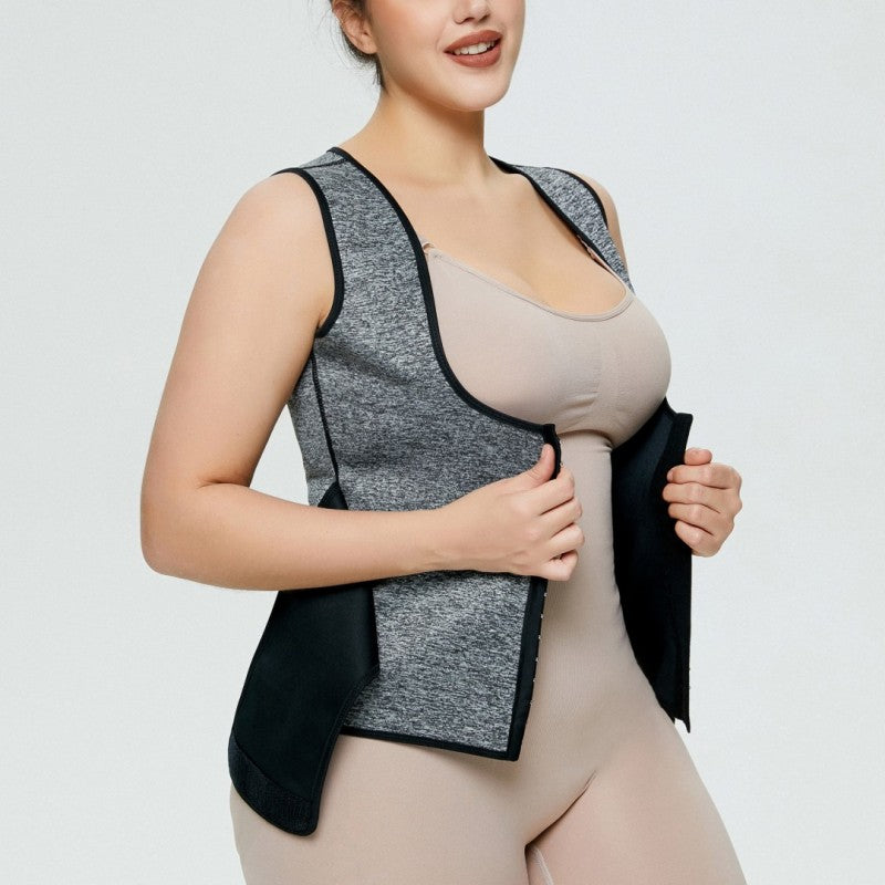 In Stock Ready To Ship Hook-eyes Hip-lifting Xxl-xxl-xxl Plus Size Body Shaper Zip Double Compression Waist Trainer Shaper