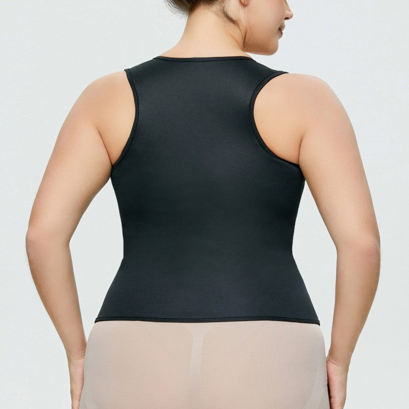 In Stock Factory Manufacture Zip Fitness Vest Tummy Control Shapewear For Woman Weight Loss Plus Size Body Shaper