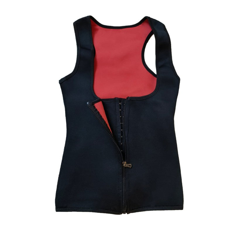 In Stock Factory Manufacture Zip Fitness Vest Tummy Control Shapewear For Woman Weight Loss Plus Size Body Shaper