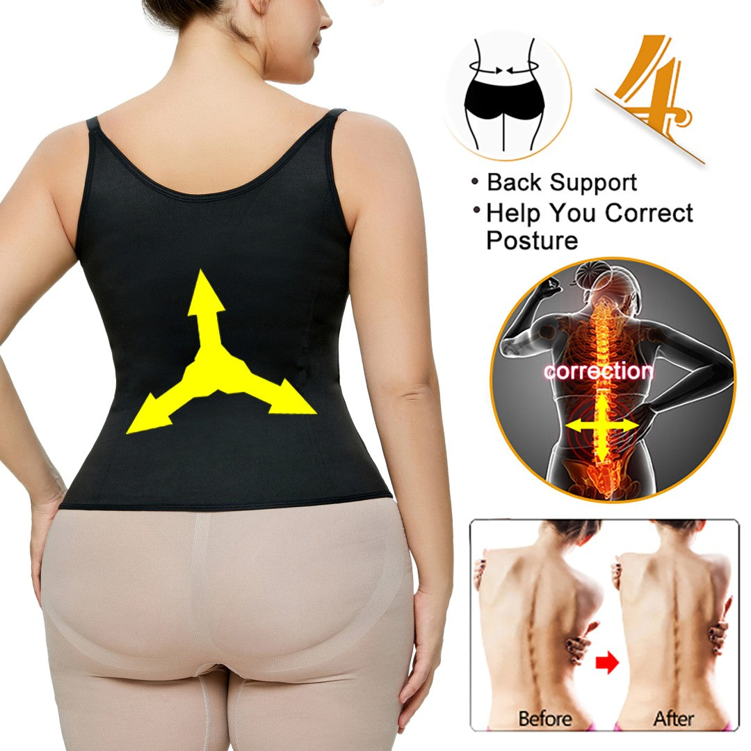 Ready To Ship Adjustable Hook-eyes Xxl-xxl-xxl Shapewear For Women For Woman Fitness Vest Sauna Plus Size Shapers