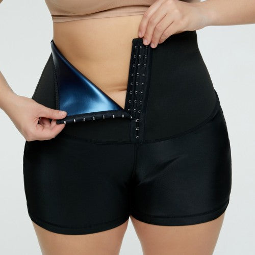Hot Sale High Quality Slimming Sheath The Belly Push Up Sauna Sweat Shorts For Woman Fitness Solid Color Tummy Control Shapewear