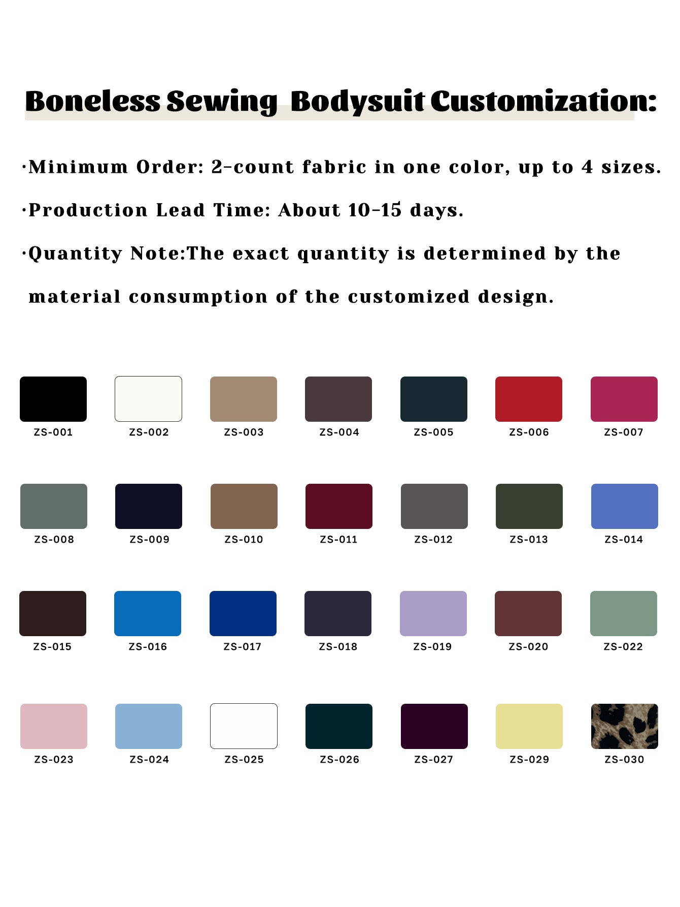 Boneless Sewing ——Please Contact Customer Service To Place An Order