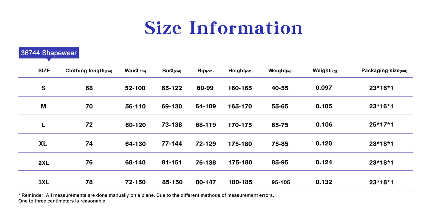 One-piece Tummy Control Shaper Shapewear Bodysuit Breast Support Slimming Sheath The Belly Plus Size Body Shaper