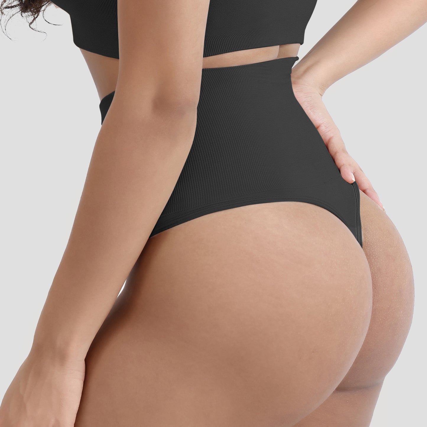 New Arrivals Top Selling Hip-lifting Fashion Black Solid Color Body Shapewear Women Sexy Breathable Seamless Shapewear Underwear