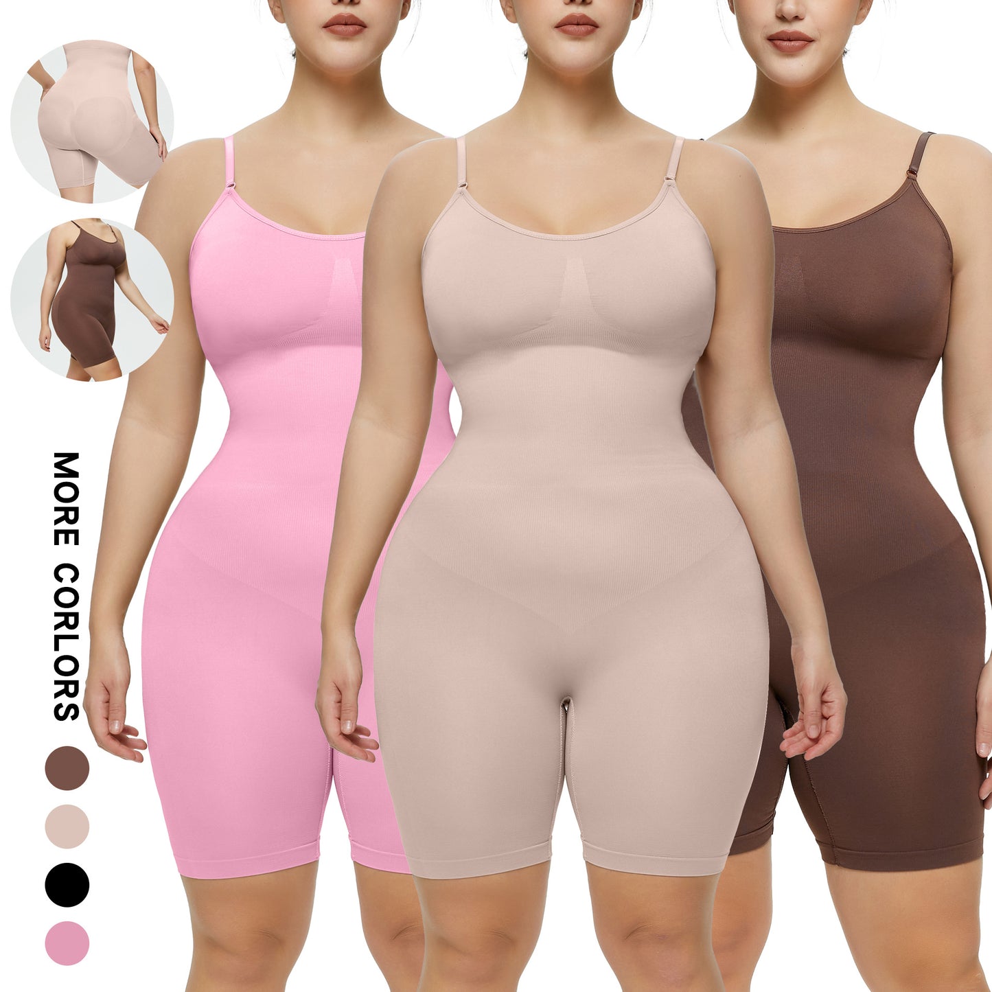 In Stock Factory Manufacture High Waist Breathable Body Shapewear Women Tummy Control Butt Lift Body Shapers For Plus Size Women
