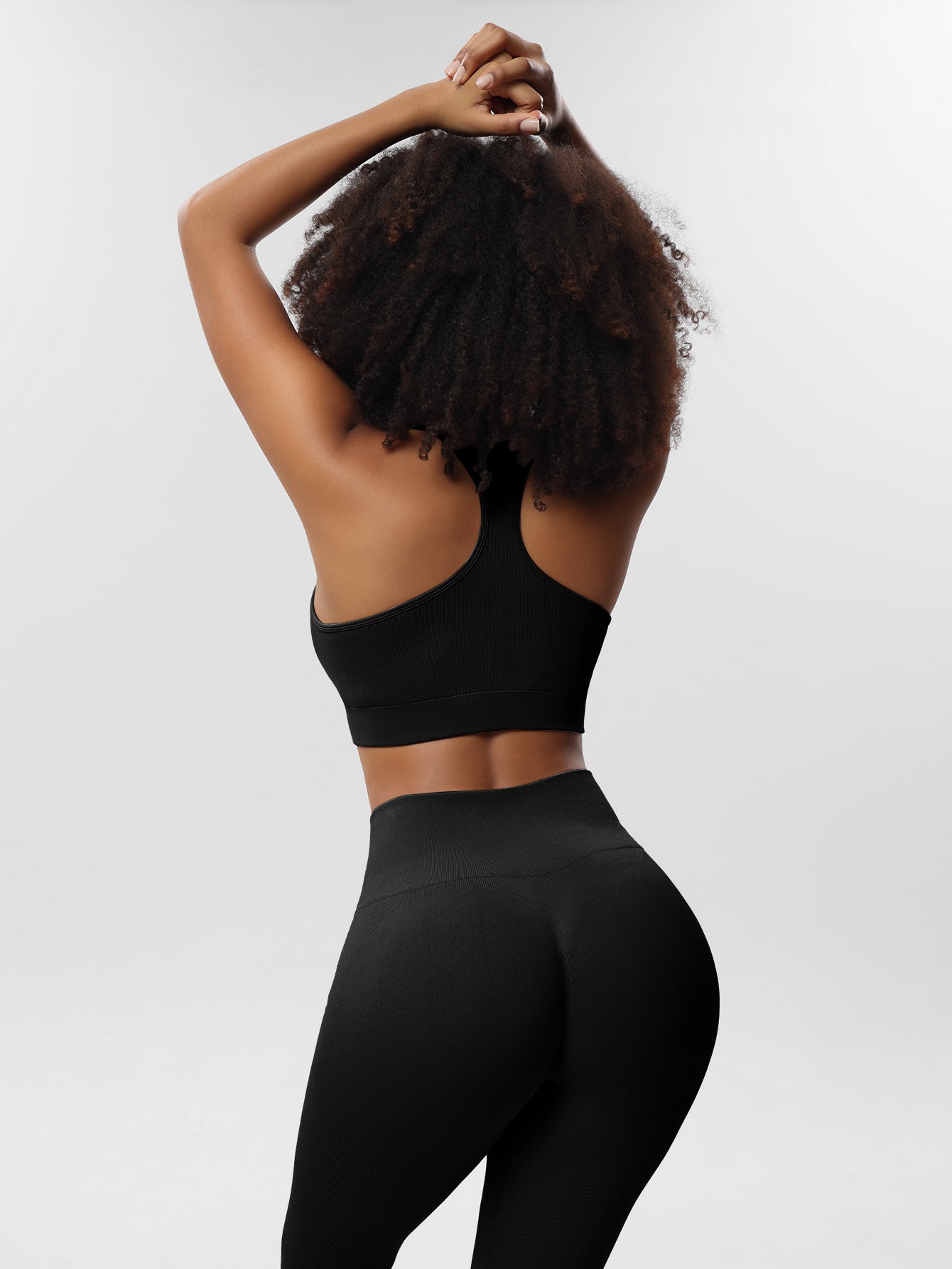 Yoga Clothes Autumn Set Seamless Yoga Pants Sports Vest Yoga Top Long Sleeve Three-piece Fitness Clothes