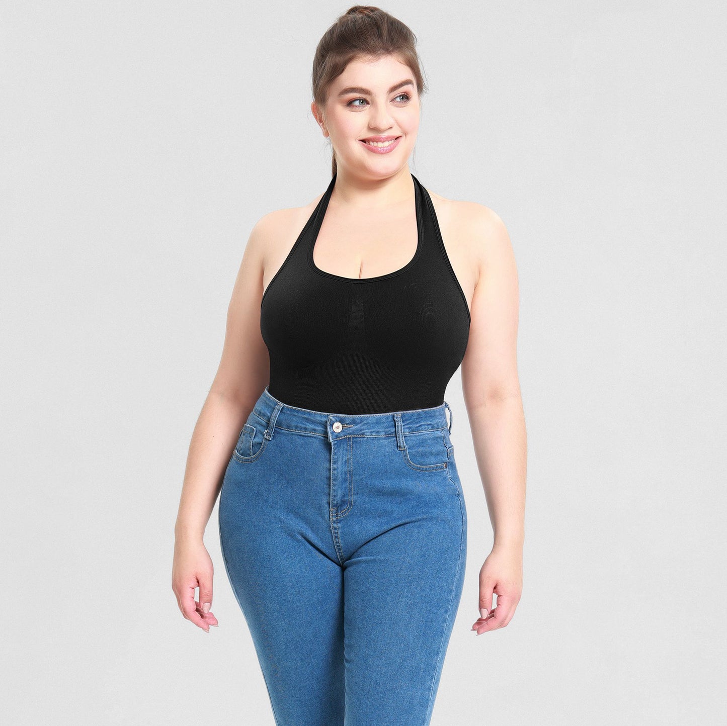 One-piece Tummy Control Shaper Shapewear Bodysuit Breast Support Slimming Sheath The Belly Plus Size Body Shaper