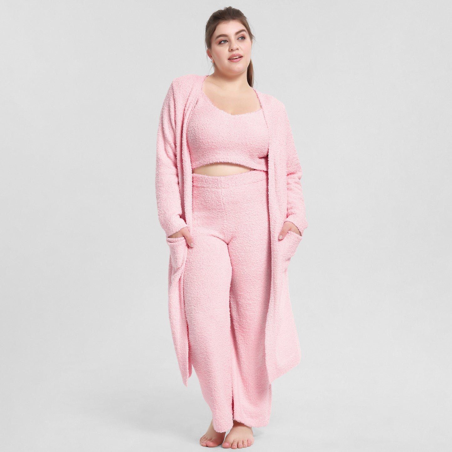 New Style Trendy Lounge Classic Plush Warm Women's Sleepwear For Women Comfort Lightweight Comfortable Thermal Winter Pajama