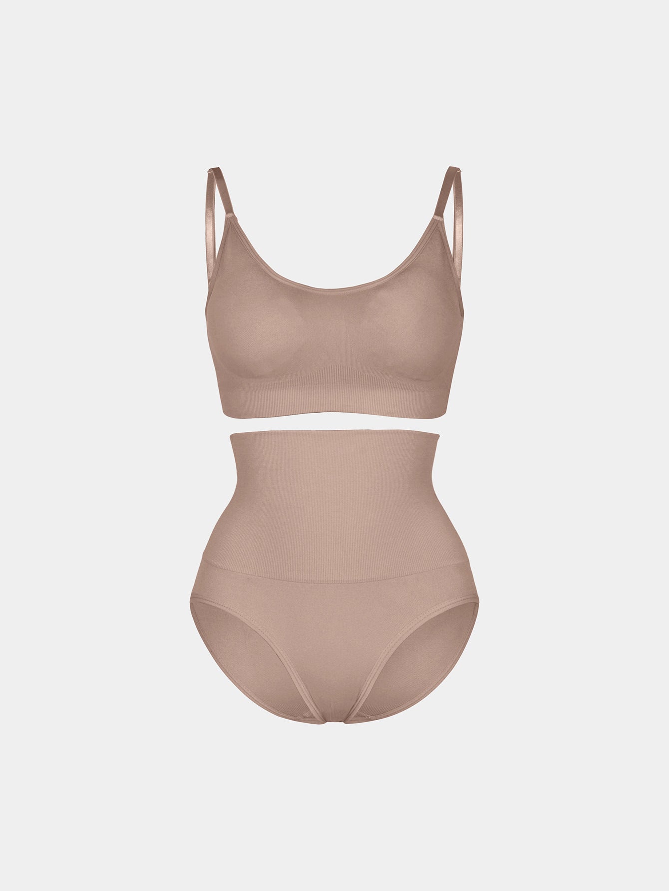 Seamless Shapewear Set Camisole Tummy Control Pants Two Piece Set