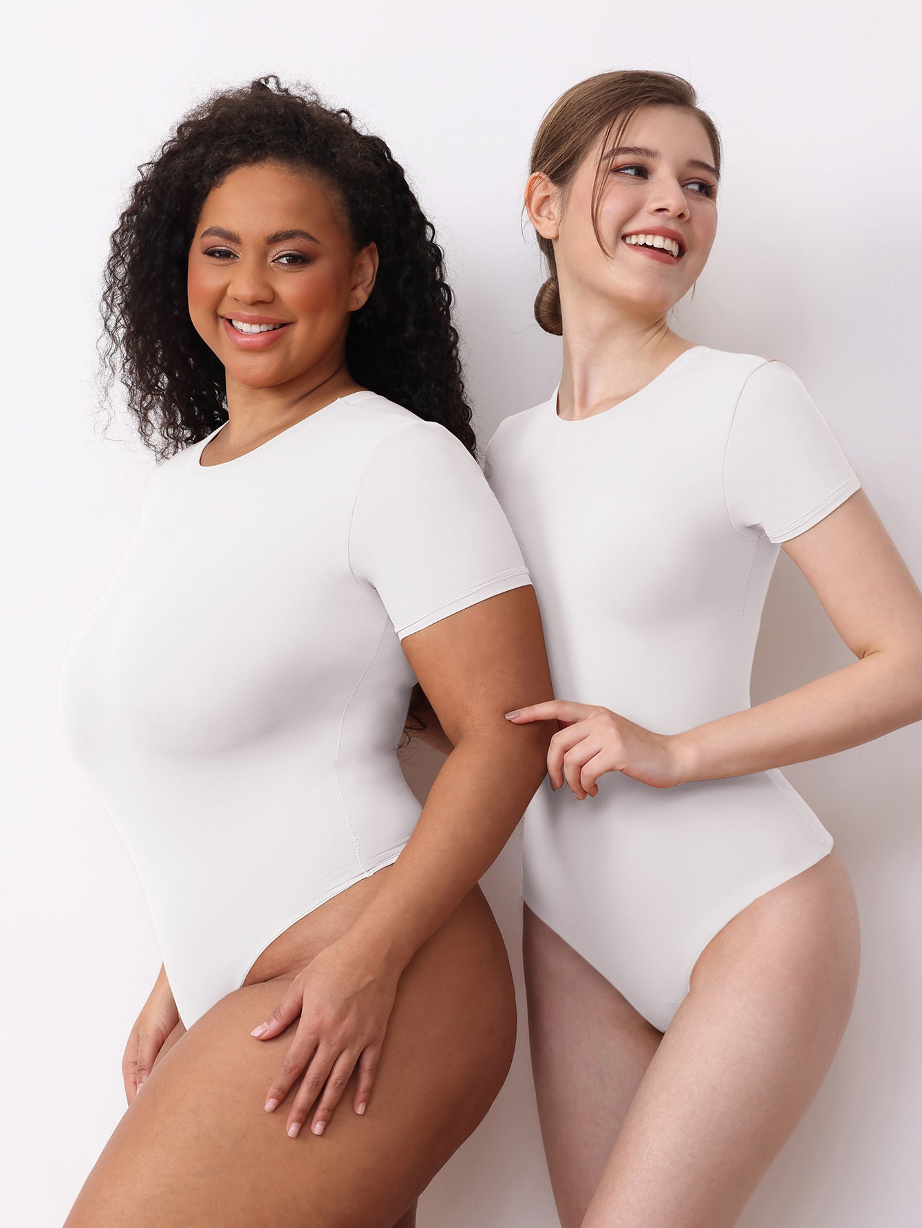 Hot Sale Women Short Sleeve Boneless Sewing Bodysuit