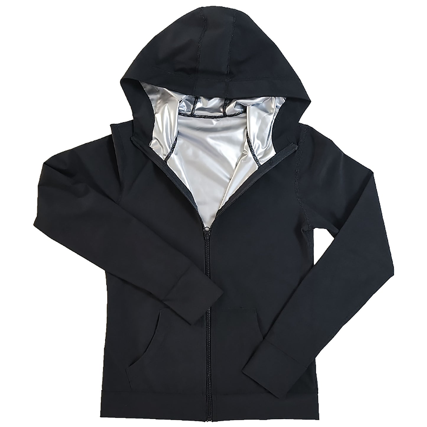 Hot Sale In Stock Butt Lift Zip Push Up Black Sauna Shaper Sets Xxl-xxl-xxl Slimming Fitness Weight Loss Sauna Sweat Suit