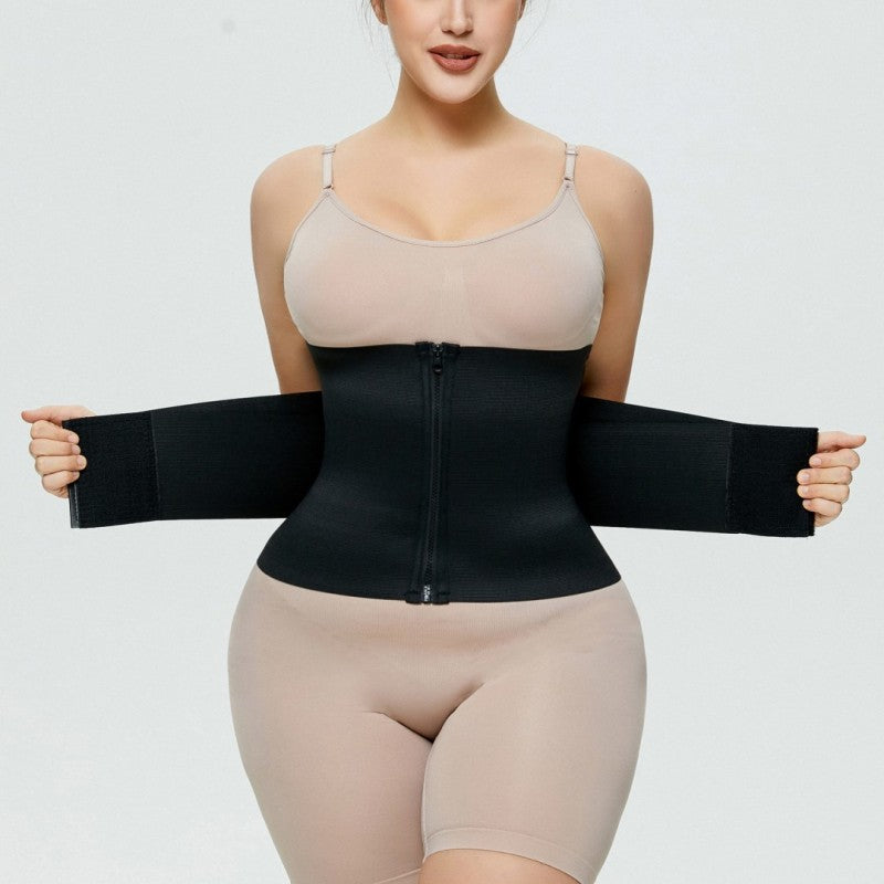Hot Selling Sauna Fitness Double Tummy Control Compression Women Shapewear Fat Burning Neoprene Slimming Shapers For Women