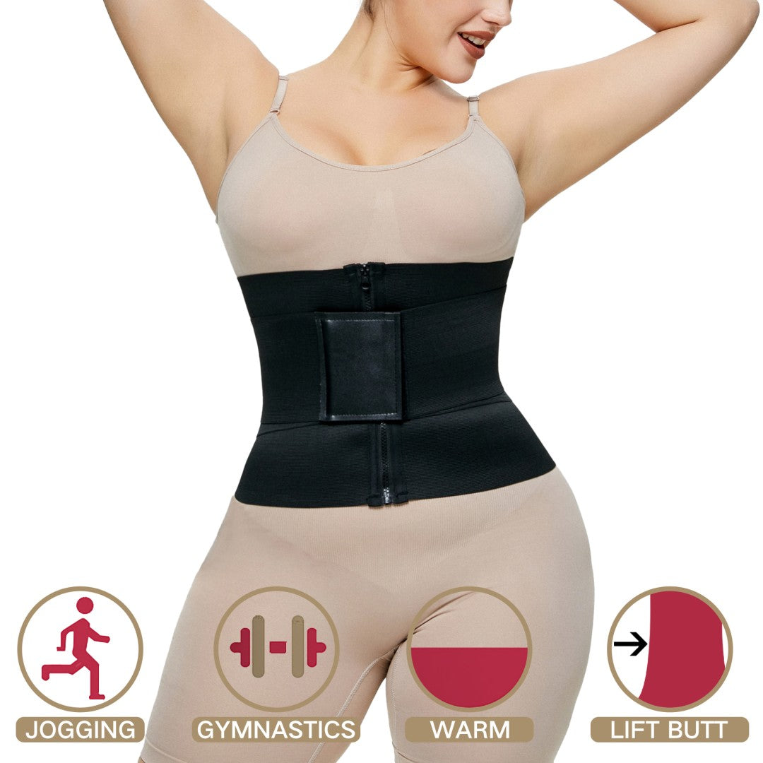 Hot Selling Sauna Fitness Double Tummy Control Compression Women Shapewear Fat Burning Neoprene Slimming Shapers For Women