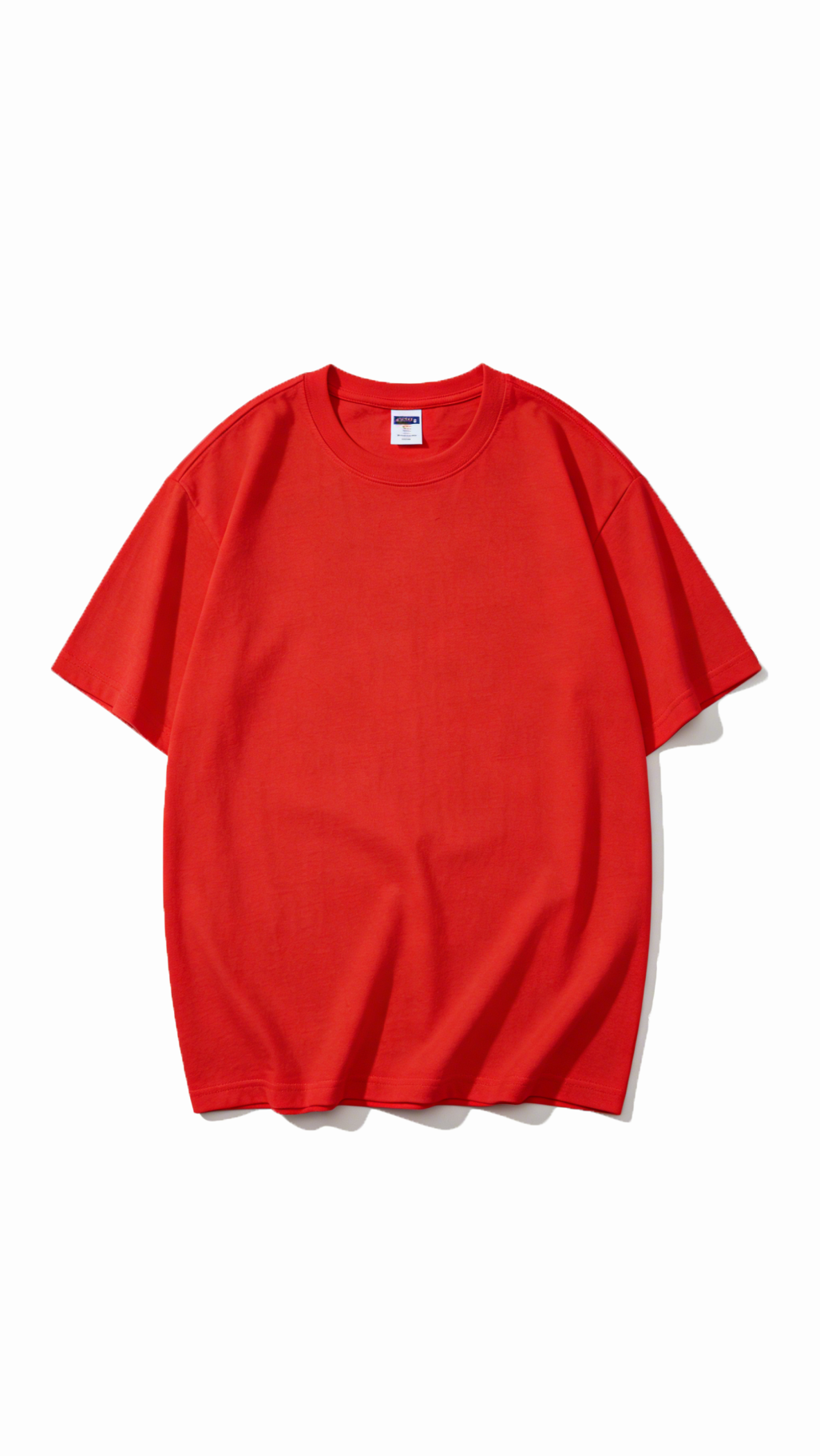 100% Cotton Short-Sleeve Solid Color T-Shirt