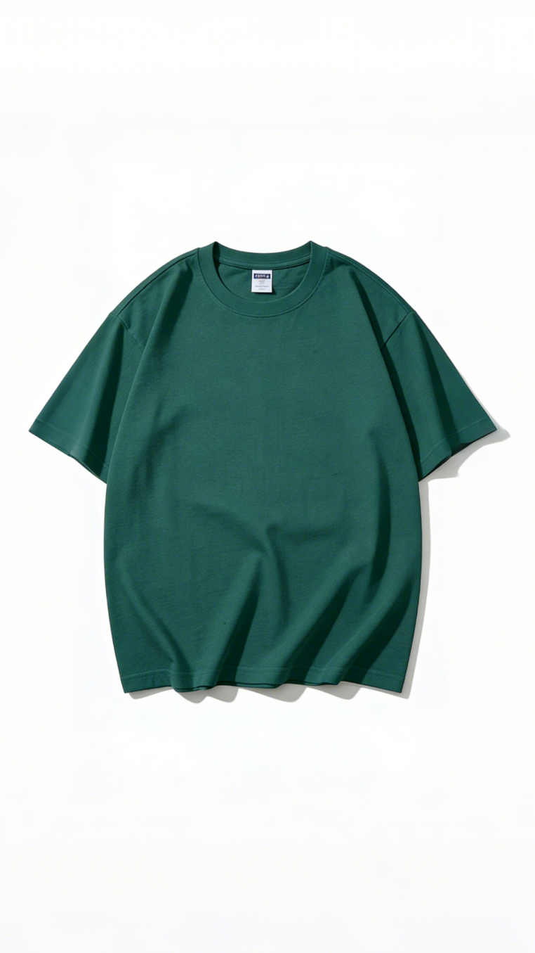 100% Cotton Short-Sleeve Solid Color T-Shirt