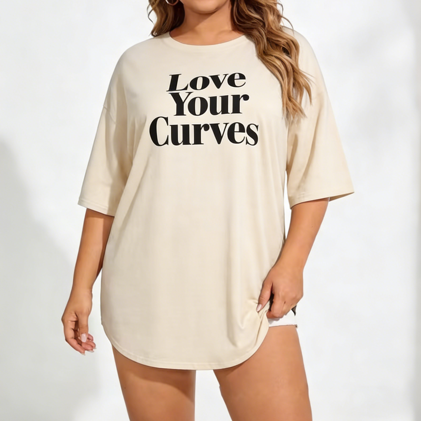 Plus-Size Printed 100% Pure Cotton T-Shirt (Contact Customer Service for Custom Design)