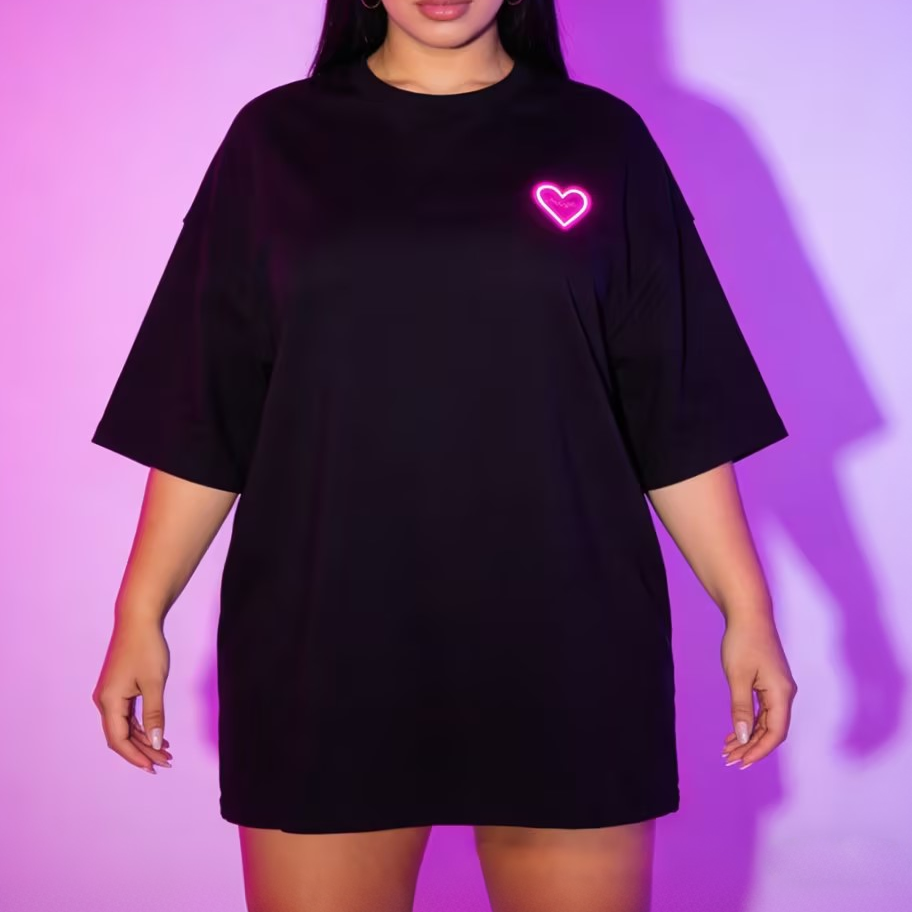 Plus size 100% cotton T-shirt (Contact customer service for custom pattern design)
