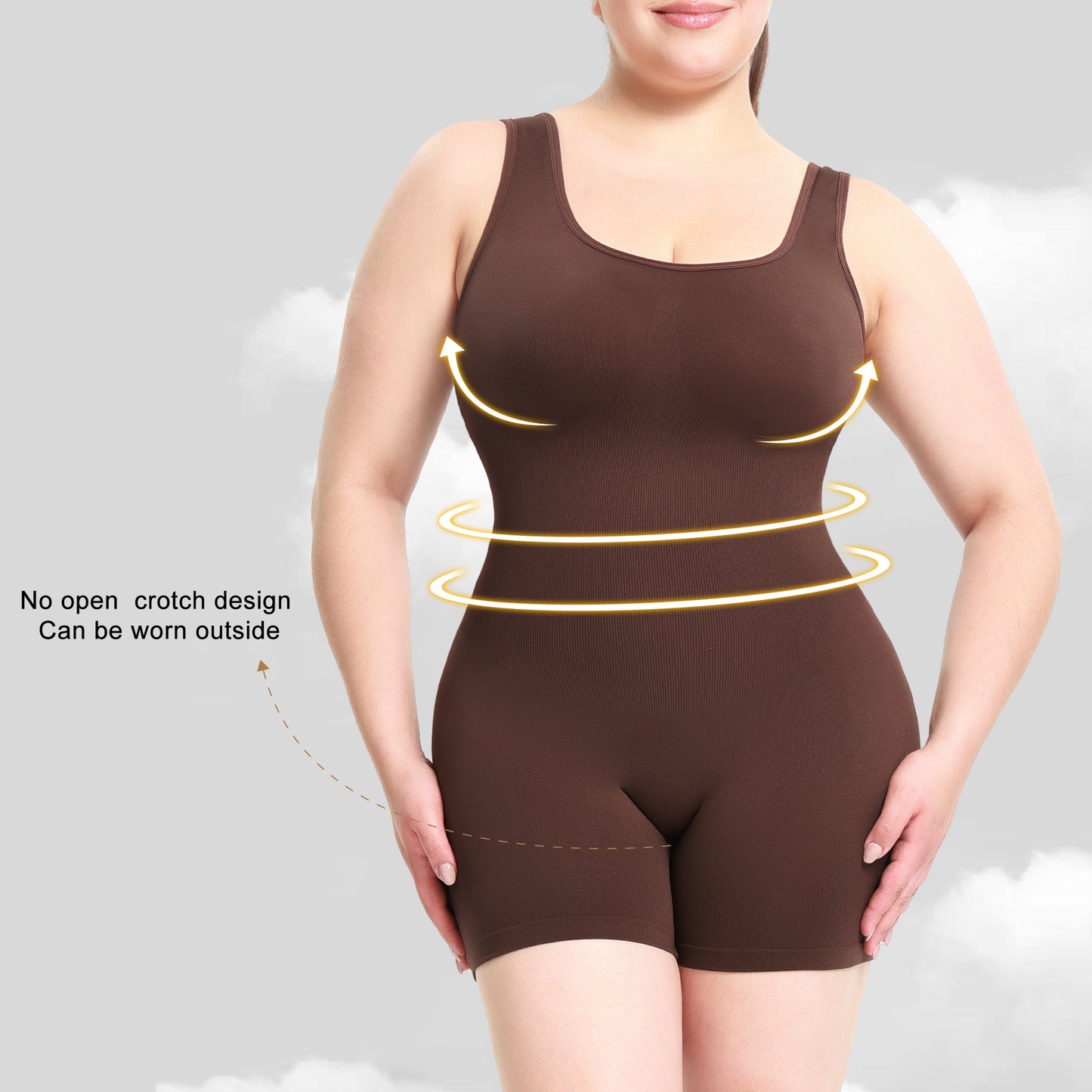 Hot Sale New Arrivals Tank Top High Waist Slimming Shapewear Solid Color Tank Tops Slimming Sheath The Belly Bodysuit Shapewear