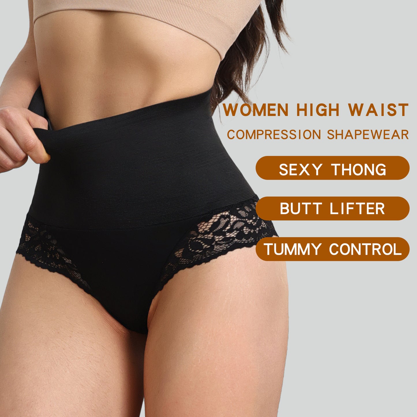 Factory Manufacture Ready To Ship  Tummy Control Butt Lift Panty For Women Customized Logo New Style Shaping Pants