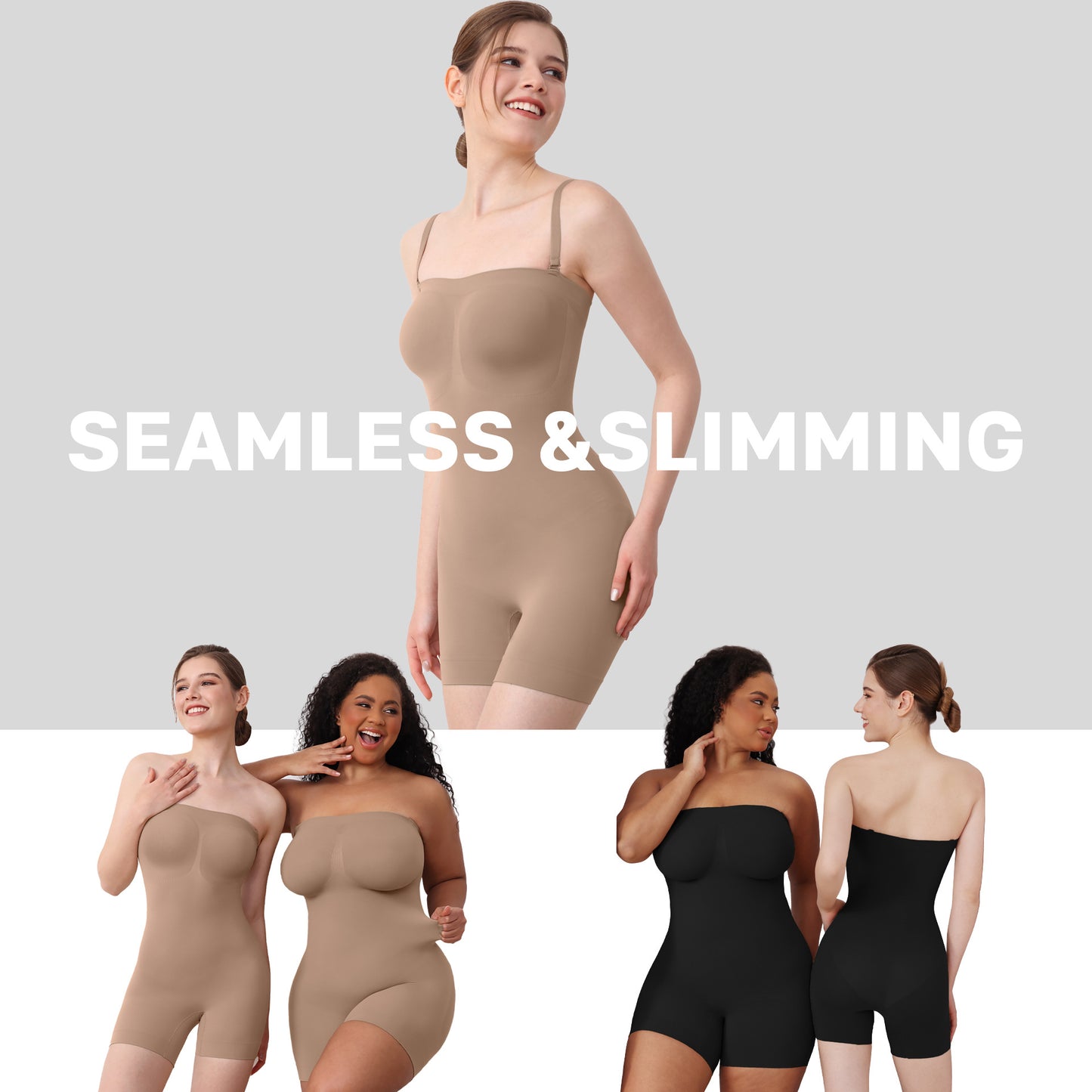 High-Quality Shapewear with Detachable Shoulder Straps