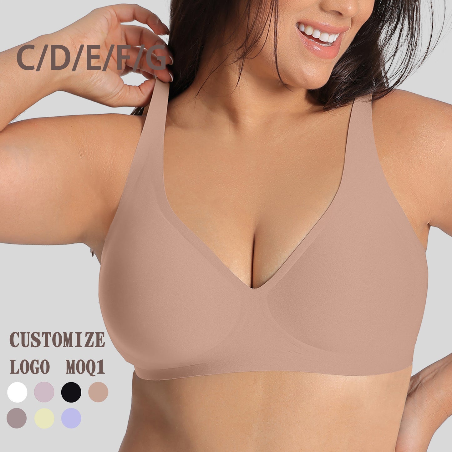 Women's Plus-Size Jelly Adhesive Bra