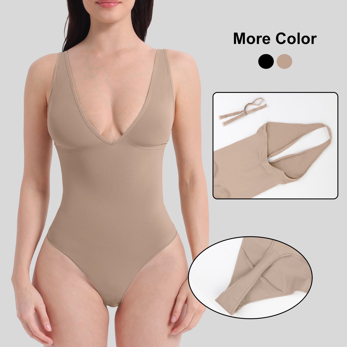 High Quality Shapewear Thong-Style Tummy Control Bodysuit