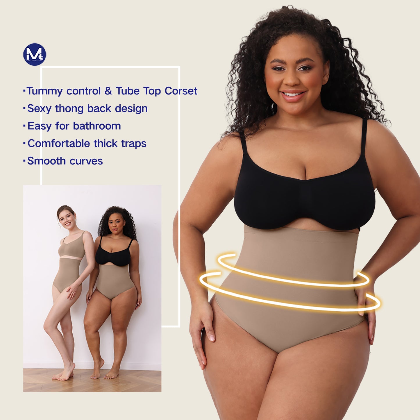 High Waist Tummy Control Panties For Women Body Shaping And Encryption Large Size Thong