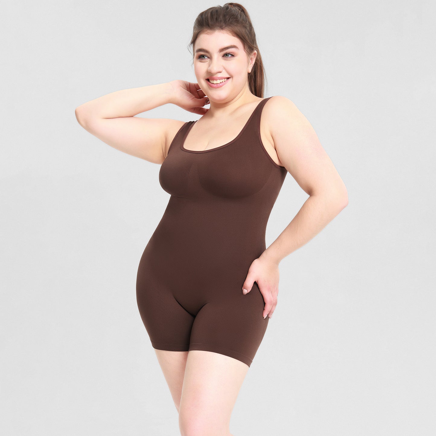 Hot Sale New Arrivals Tank Top High Waist Slimming Shapewear Solid Color Tank Tops Slimming Sheath The Belly Bodysuit Shapewear