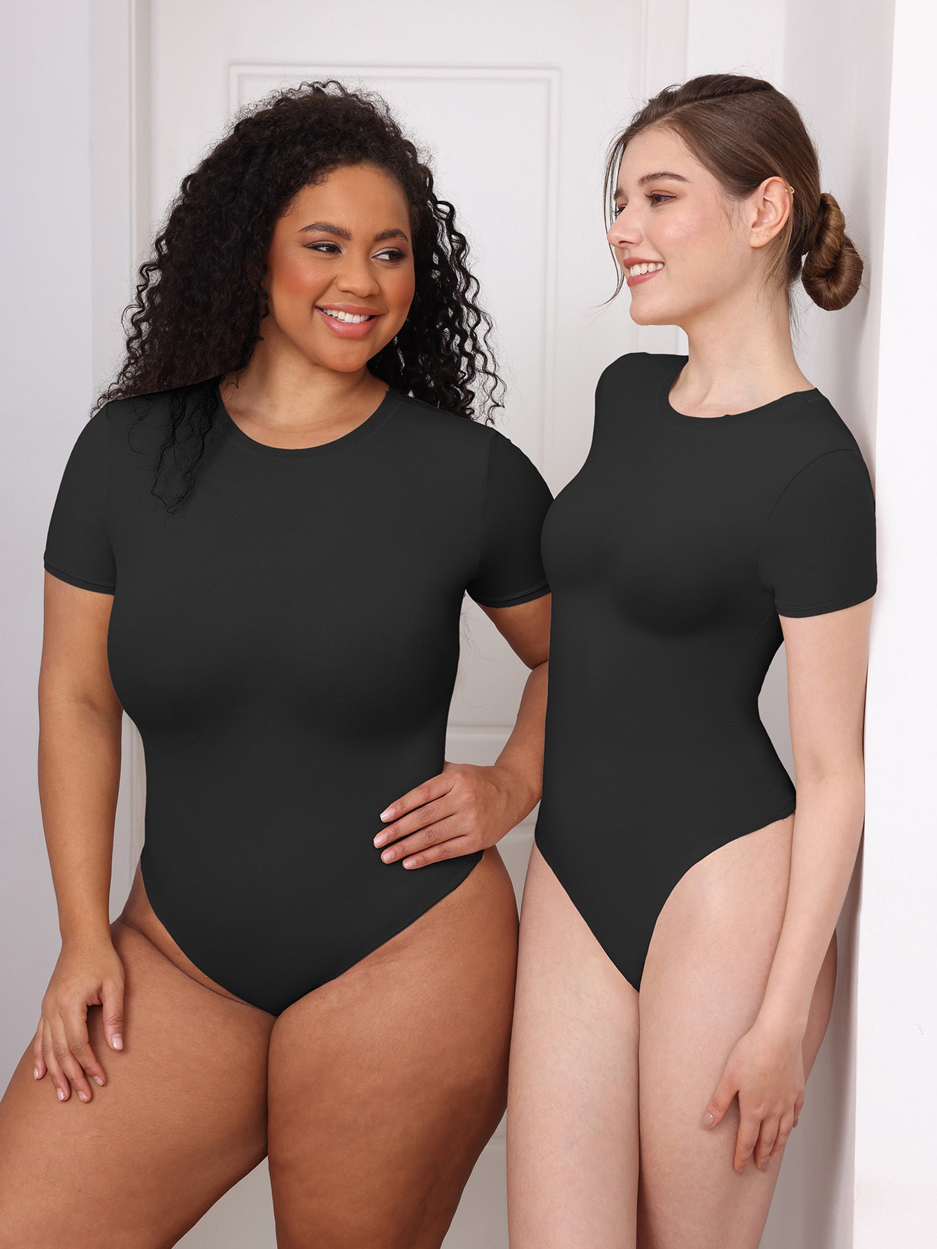 Hot Sale Women Short Sleeve Boneless Sewing Bodysuit