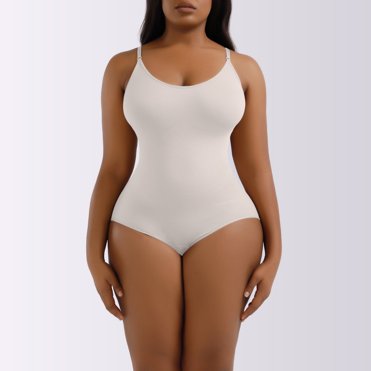 Hot Sale Ready To Ship One-piece Sexy Seamless Body Shapers For Plus Size Women Sleeveless  Shapewear Underwear