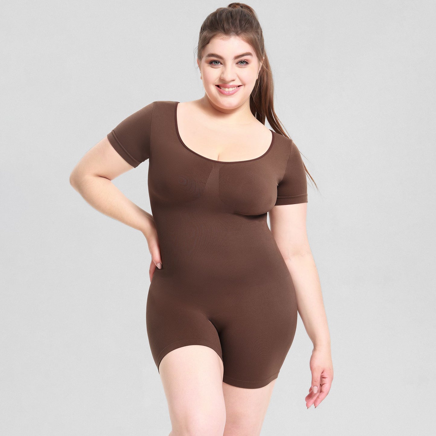 Hot Selling New Arrivals Colombian Girdles Short Sleeves Plus Size Body Shaper For Women Ladies Fullbody Shapewear Bodysuit