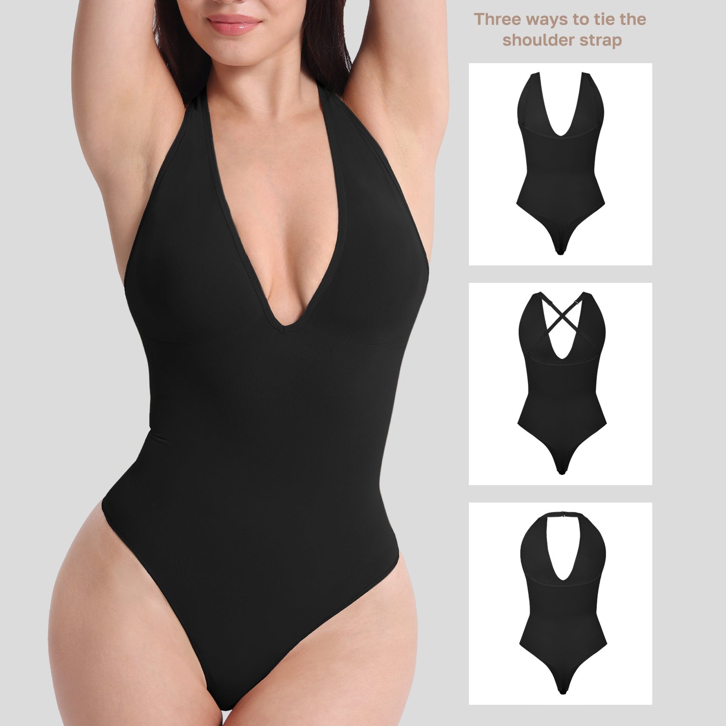High Quality Shapewear Thong-Style Tummy Control Bodysuit
