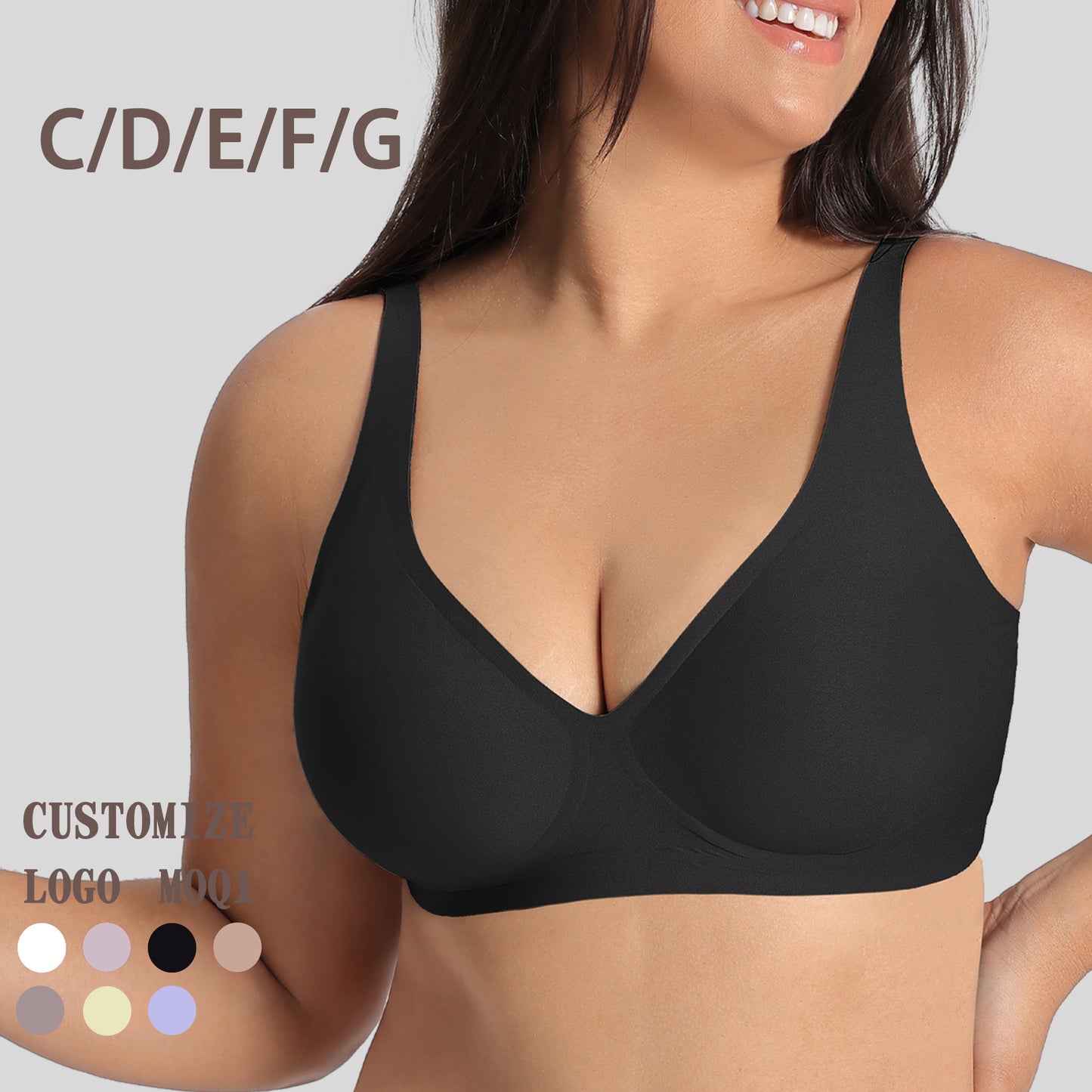 Women's Plus-Size Jelly Adhesive Bra
