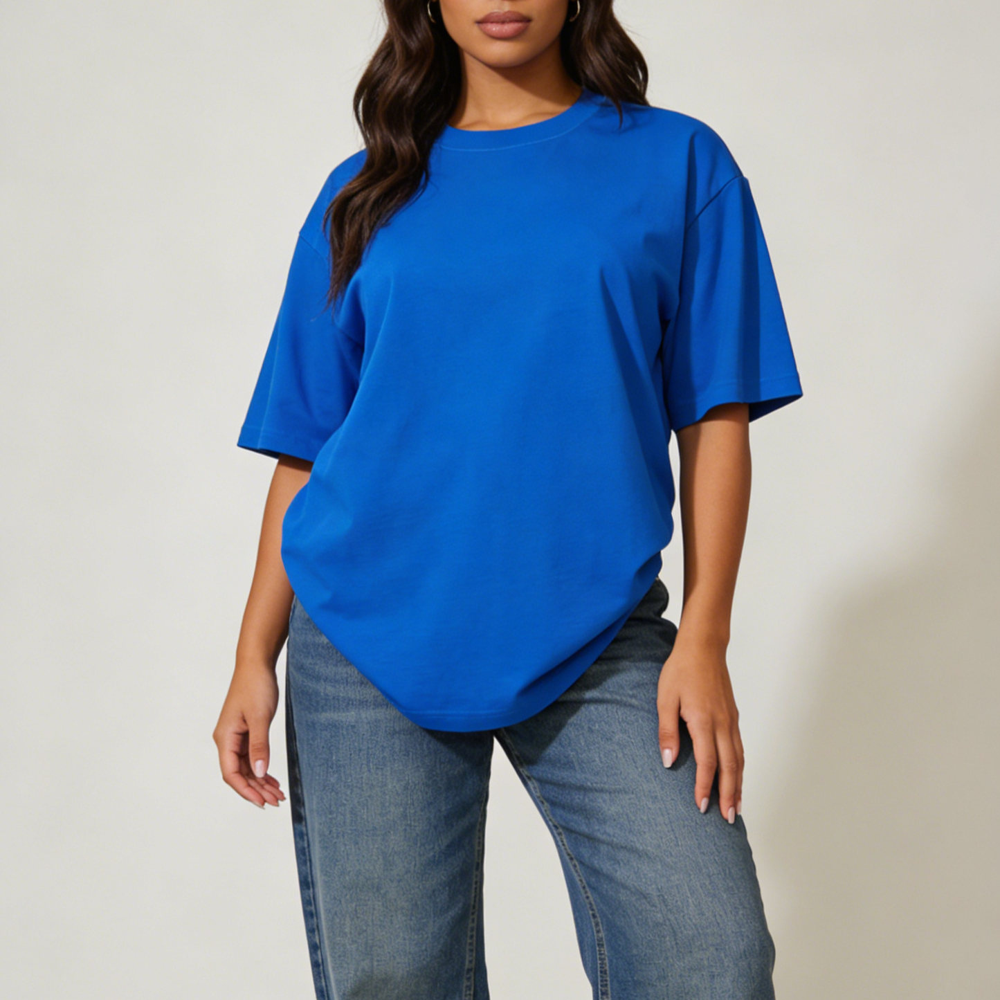 100% Cotton Short-Sleeve Solid Color T-Shirt