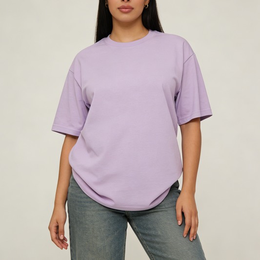 100% Cotton Short-Sleeve Solid Color T-Shirt