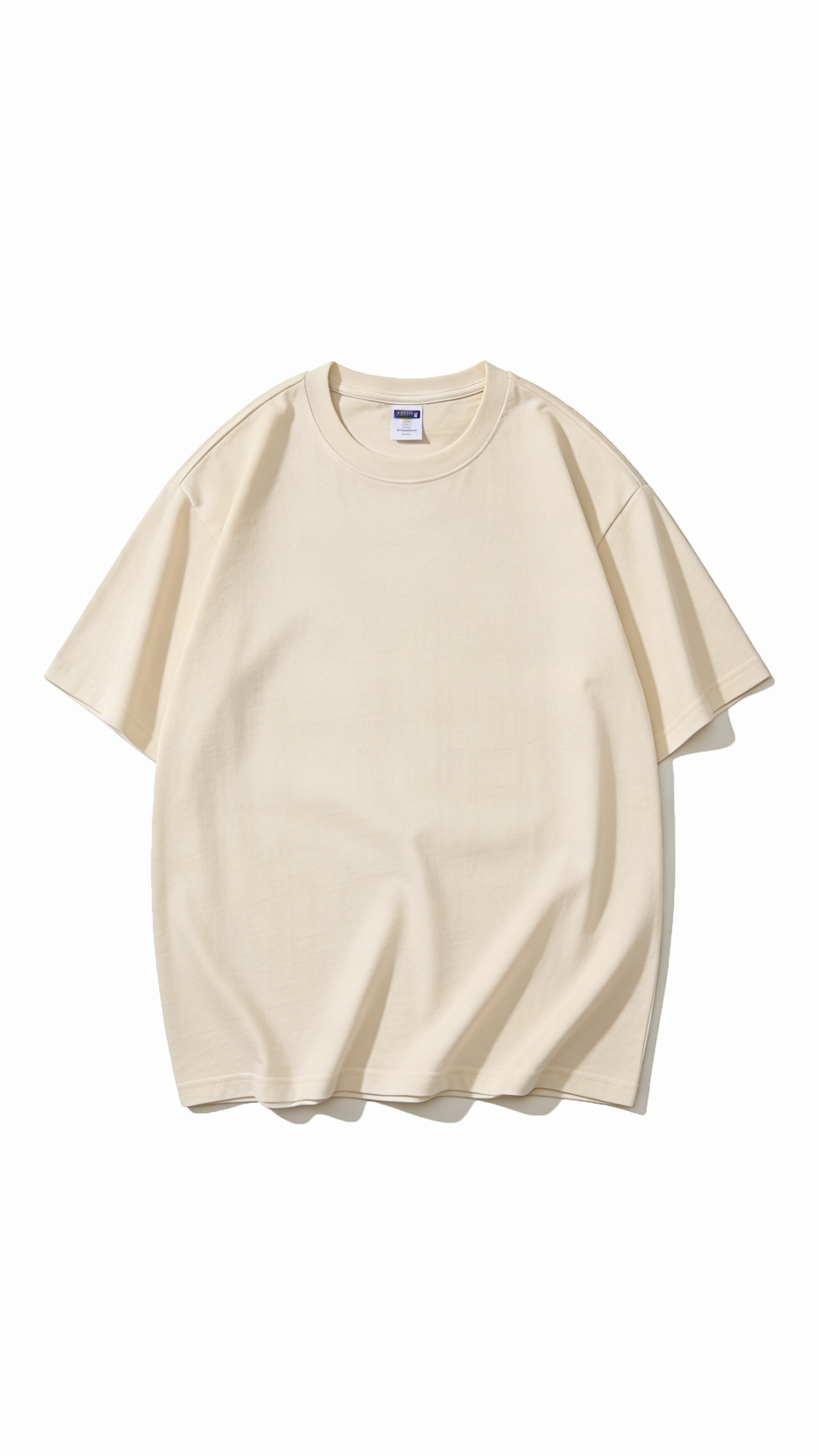 100% Cotton Short-Sleeve Solid Color T-Shirt