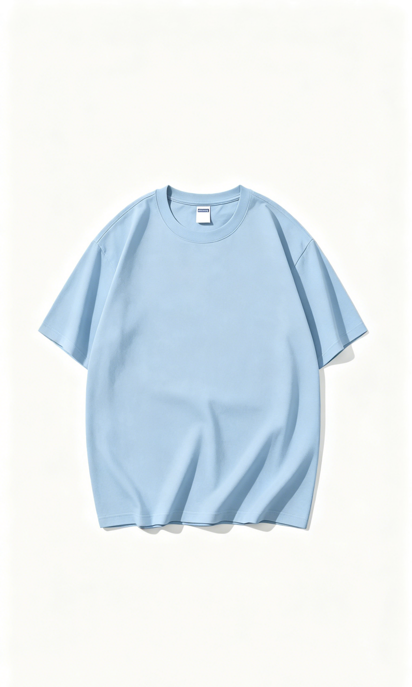 100% Cotton Short-Sleeve Solid Color T-Shirt