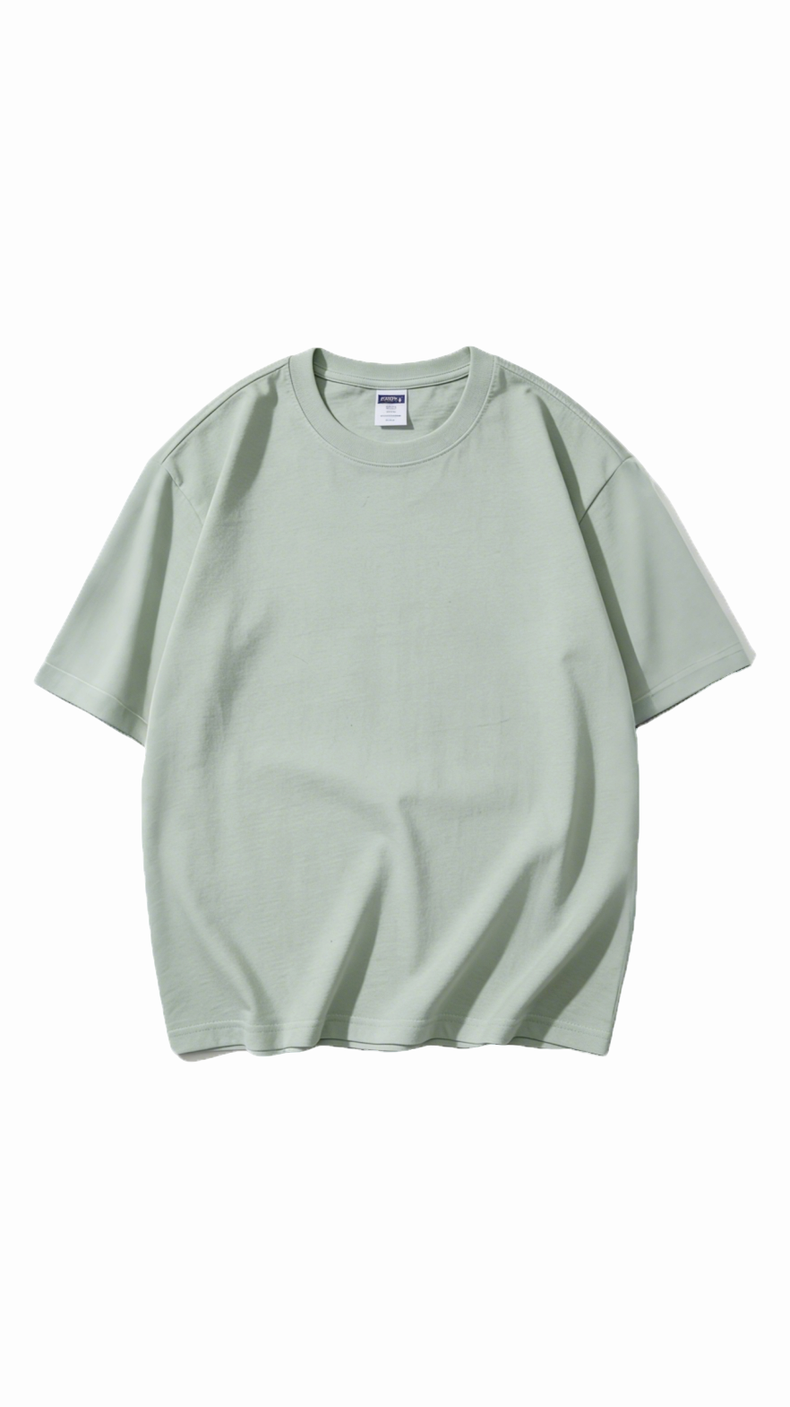 100% Cotton Short-Sleeve Solid Color T-Shirt
