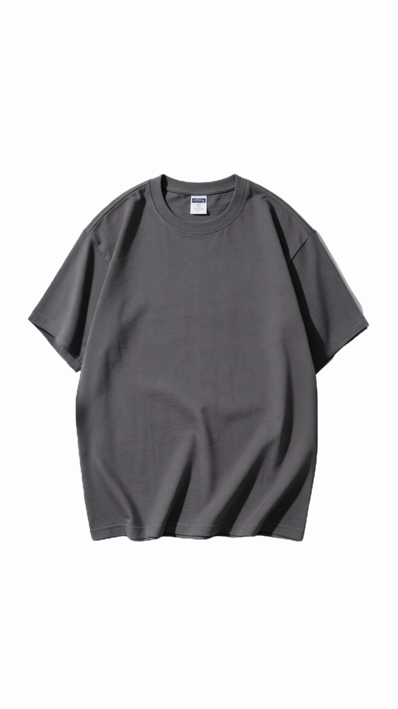 100% Cotton Short-Sleeve Solid Color T-Shirt
