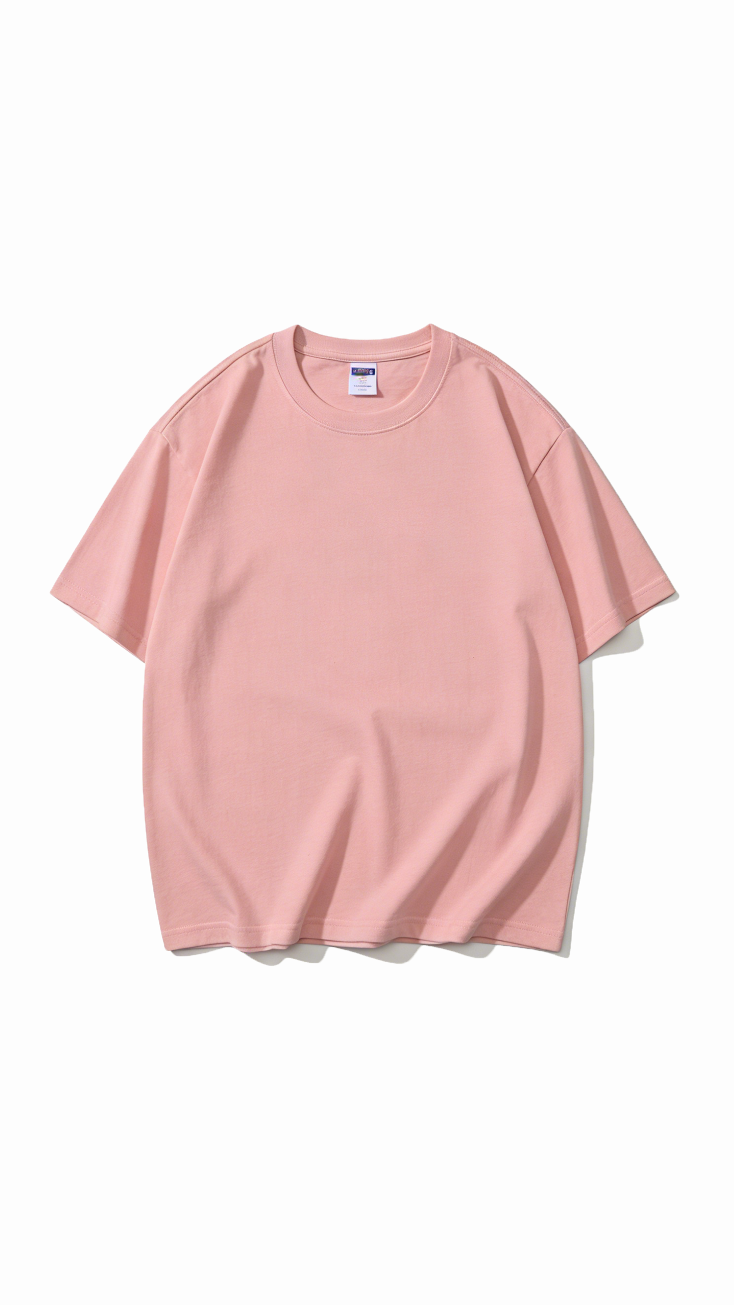 100% Cotton Short-Sleeve Solid Color T-Shirt