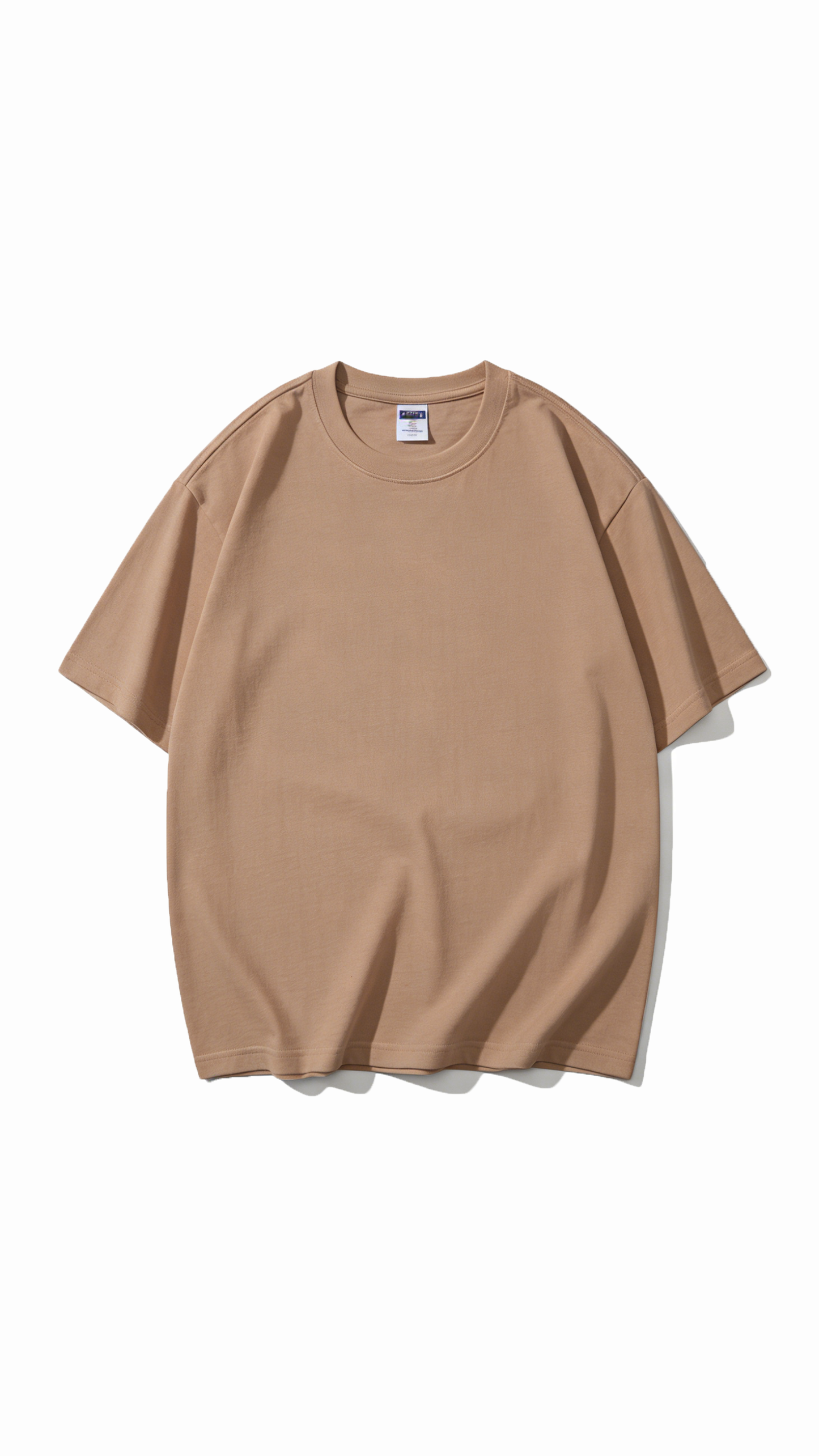 100% Cotton Short-Sleeve Solid Color T-Shirt